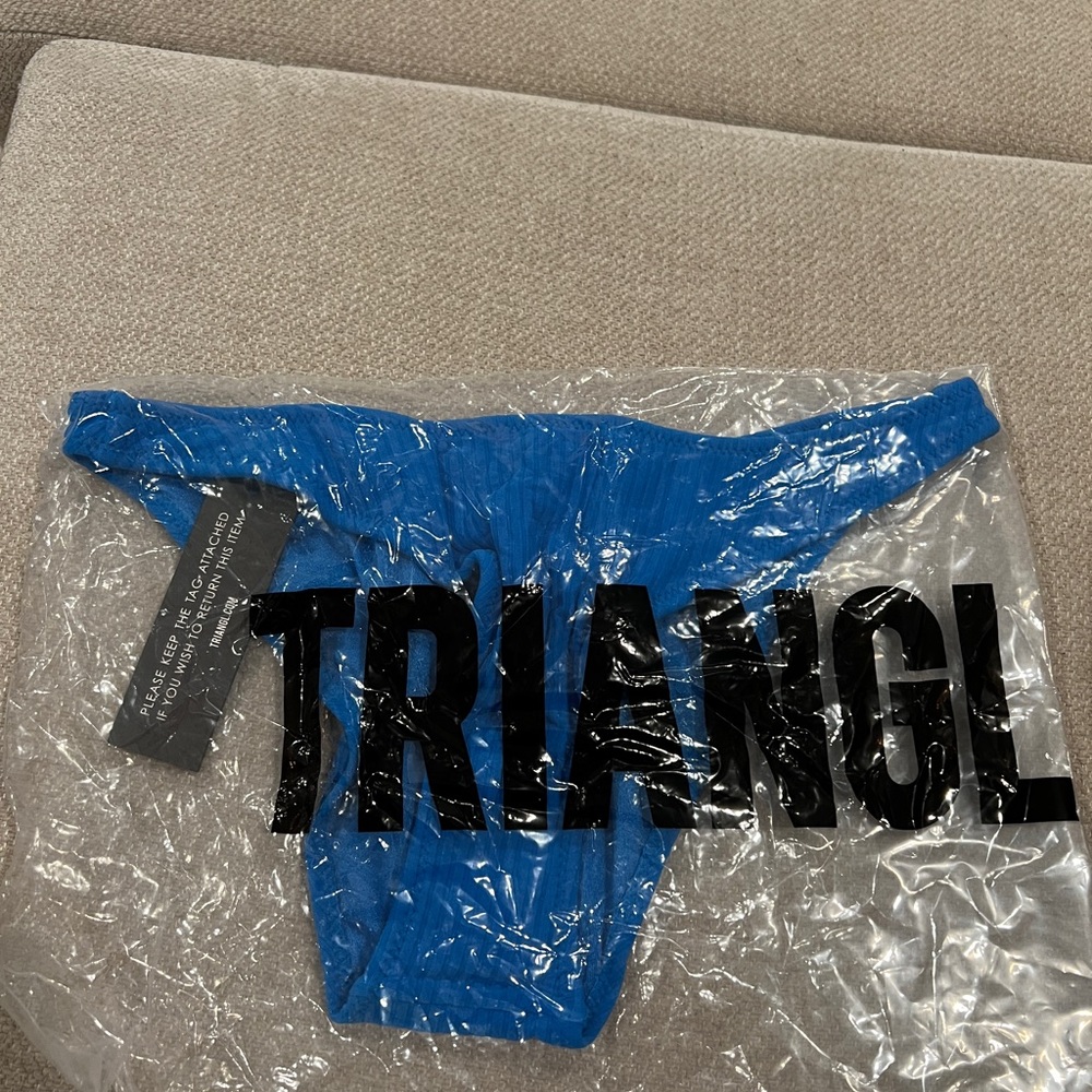 NWT TRIANGL SWIM BLUE BIKINI BOTTOMS